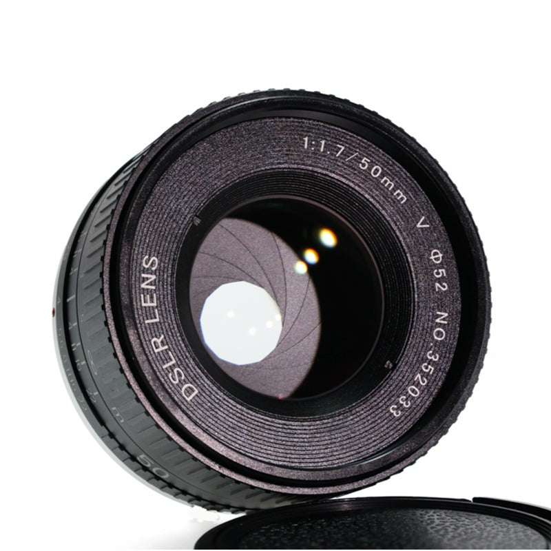 50mm F1.7 Large Aperture Manual Lens Portrait Prime Lens Mirrorless DSLR Full Frame Lens Small Lens