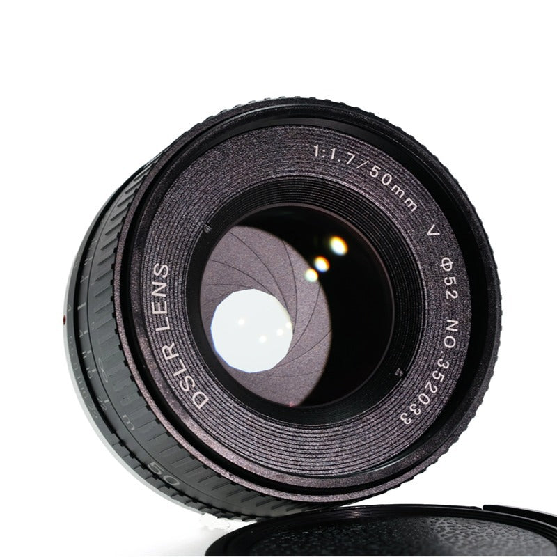 50mm F1.7 Large Aperture Manual Lens Portrait Prime Lens Mirrorless DSLR Full Frame Lens Small Lens