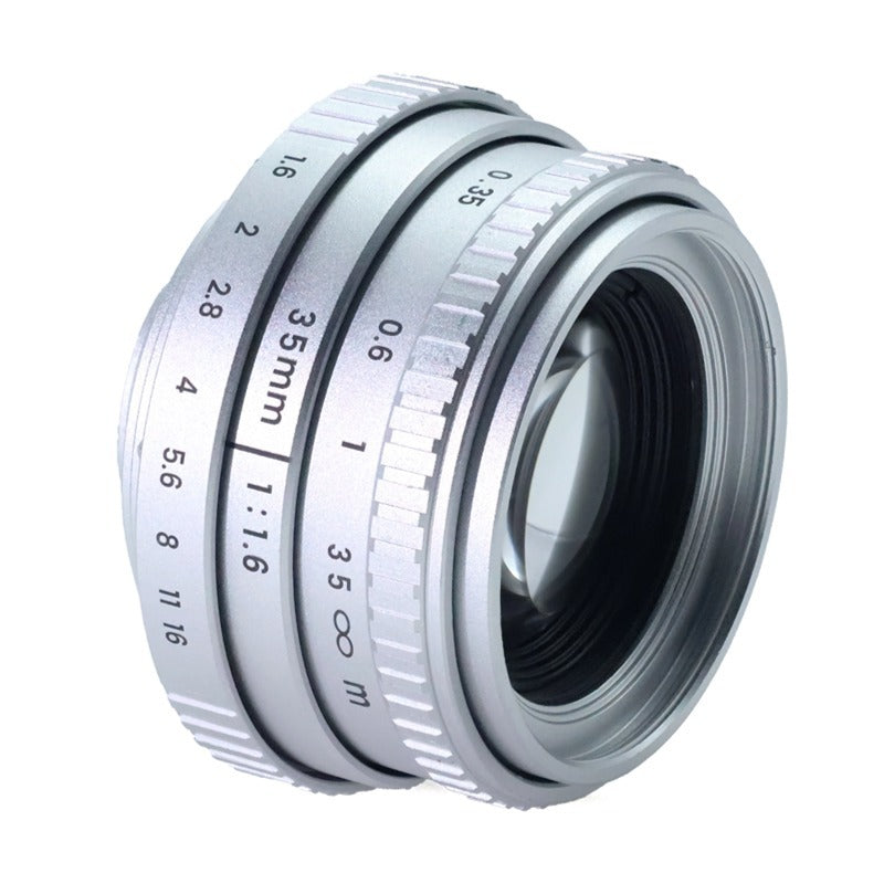 35mm F1.6 Large Aperture Manual Fixed Focus Lens Camera Lens APS-C Format Background Blur Photography Lens