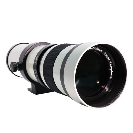 420-800mm F8.3-16 Full Frame White Zoom Telephoto Lens Manual Telephoto Bird Watching Moon Photography