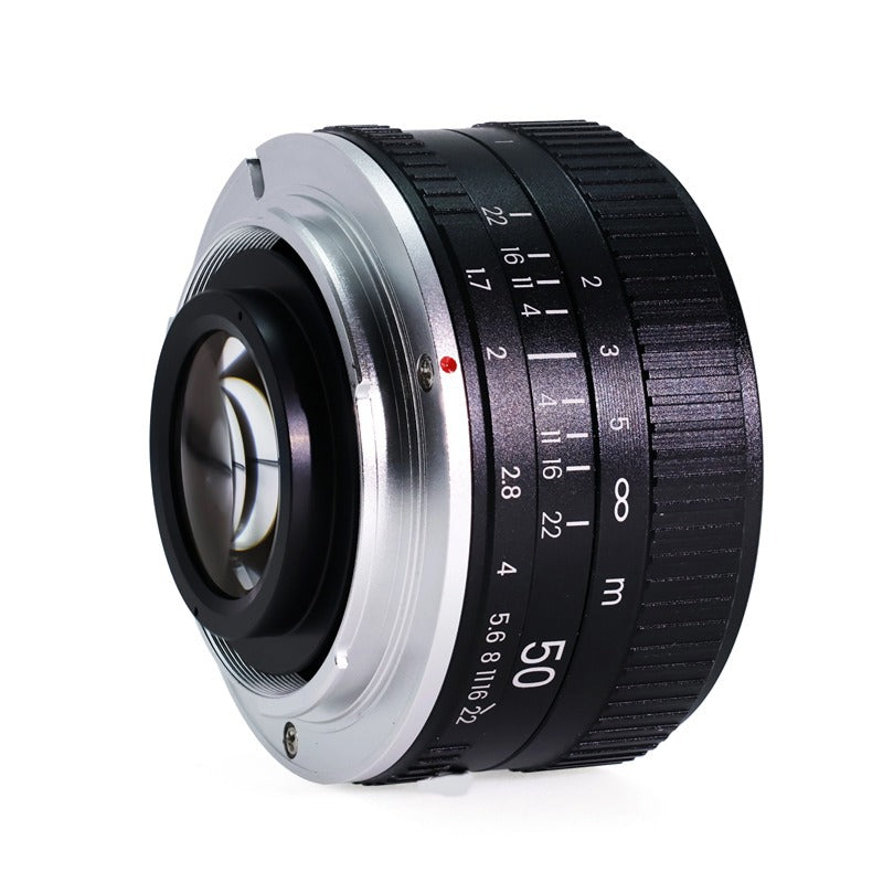 50mm F1.7 Large Aperture Manual Lens Portrait Prime Lens Mirrorless DSLR Full Frame Lens Small Lens