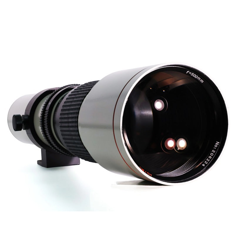 500mm F8.0 Fixed Focus Telephoto Lens Full Frame Moon Viewing Bird Watching Telephoto Lens Manual Camera Lens